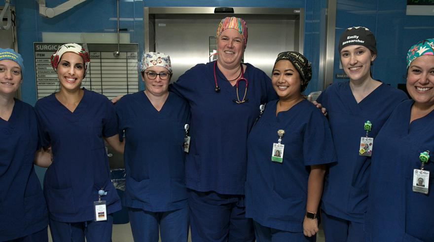 Members of the Perth Children’s Hospital Perioperative Medicine team. Image Credit: Perth Children's Hospital